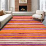 Ultra Soft Area Rug, Non Slip, Stain Resistant, Washable Area Rugs for Living Room, Bedroom, Playful Natural Fiber Aesthetic(Orange)