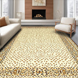 Ultra Soft Area Rug, Non Slip, Stain Resistant, Washable Area Rugs for Living Room, Bedroom, Elegant Cheetah Print Beige Brown Animal(Beige)
