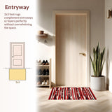 Elegant Multicolored Serape Design(Red)