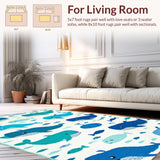 Lively Aqua & White Contrast(Blue)