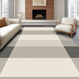 Ultra Soft Area Rug, Non Slip, Stain Resistant, Washable Area Rugs for Living Room, Bedroom, Unique Earth Tone Graphic Pattern(Beige)