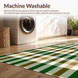 Trendy Green and Beige Checkered Look(Beige)