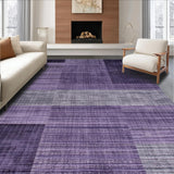 Ultra Soft Area Rug, Non Slip, Stain Resistant, Washable Area Rugs for Living Room, Bedroom, Chic Minimalist Solid Purple(Purple)
