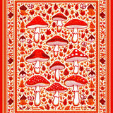 Eclectic Whimsical Mushroom Artistry(Red)