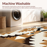 Ultra Soft Area Rug, Non Slip, Stain Resistant, Washable Area Rugs for Living Room, Bedroom, Antelope Print Camel Gray Living Room Rug(Beige)