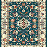 Artistic Teal and Orange Motif(Blue)