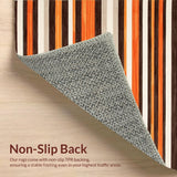 Ultra Soft Area Rug, Non Slip, Stain Resistant, Washable Area Rugs for Living Room, Bedroom, Vibrant Cozy Meditative Layer(Orange)