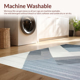 Ultra Soft Area Rug, Non Slip, Stain Resistant, Washable Area Rugs for Living Room, Bedroom, Chic 3D Layered Bubble Motif(Gray)