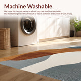 Ultra Soft Area Rug, Non Slip, Stain Resistant, Washable Area Rugs for Living Room, Bedroom, Soft Non-Slip Bedroom Carpet with Warm Neutral Tones(Beige)