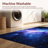Ultra Soft Area Rug, Non Slip, Stain Resistant, Washable Area Rugs for Living Room, Bedroom, Ethereal Night Sky Aesthetic(Blue)