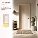 Ultra Soft Area Rug, Non Slip, Stain Resistant, Washable Area Rugs for Living Room, Bedroom, Cozy Natural Waffle Inspired Look(Beige)