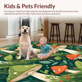 Playful Nature Theme Floor Accent(Green)