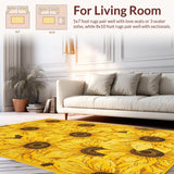 Lively Cozy Floral Tapestry(Yellow)