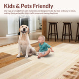Ultra Soft Area Rug, Non Slip, Stain Resistant, Washable Area Rugs for Living Room, Bedroom, Rustic Textured Fawn Aesthetic(Beige)