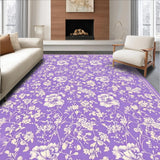 Ultra Soft Area Rug, Non Slip, Stain Resistant, Washable Area Rugs for Living Room, Bedroom, Elegant Plush Shaggy Home Vibe(Purple)