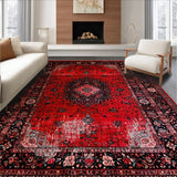 Bold Red Black Geometric Arrangement(Red)