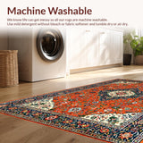 Vintage Floral Medallion Motif(Red)