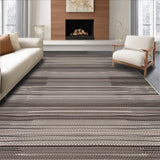 Ultra Soft Area Rug, Non Slip, Stain Resistant, Washable Area Rugs for Living Room, Bedroom, Rustic Braided Textured Elegance(Gray)