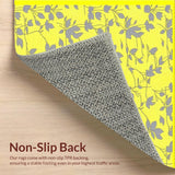 Delightful Grey Floral Elegance(Yellow)