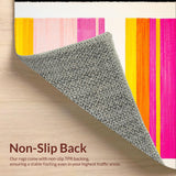 Delightful Textured Rainbow Style(Pink)