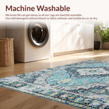 Blue Abstract Graphic Motif(Blue)