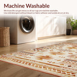 Ultra Soft Area Rug, Non Slip, Stain Resistant, Washable Area Rugs for Living Room, Bedroom, Textured Cream Camel Fusion(Beige)