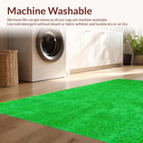 Ultra Soft Area Rug, Non Slip, Stain Resistant, Washable Area Rugs for Living Room, Bedroom, Eclectic Tropical Animal Pattern Mix(Green)