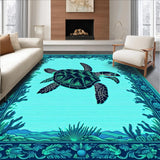 Ultra Soft Area Rug, Non Slip, Stain Resistant, Washable Area Rugs for Living Room, Bedroom, Dynamic Coral Garden Details(Blue)