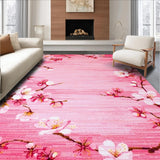 Ultra Soft Area Rug, Non Slip, Stain Resistant, Washable Area Rugs for Living Room, Bedroom, Tranquil Soft Color Palette(Pink)