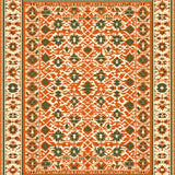 Ultra Soft Area Rug, Non Slip, Stain Resistant, Washable Area Rugs for Living Room, Bedroom, Bold Abstract Expressionist Theme(Orange)