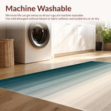 Earthy Ombre Beige Area Gradient Shaded(Blue)