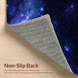 Ultra Soft Area Rug, Non Slip, Stain Resistant, Washable Area Rugs for Living Room, Bedroom, Vivid Celestial Artistry Display(Purple)