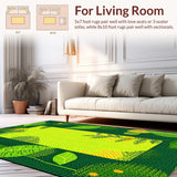 Elegant Earthy Green Shag Appeal(Green)