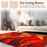 Dynamic Volcano Inspired Artwork(Red)