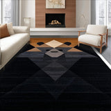 Ultra Soft Area Rug, Non Slip, Stain Resistant, Washable Area Rugs for Living Room, Bedroom, Rustic Earthy Abstract Texture(Brown)