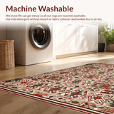Artful Colorful Tiled Design(Red)