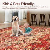 Artistic Textured Patterned Runner(Red)