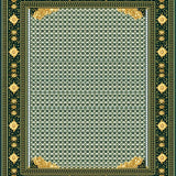 Ultra Soft Area Rug, Non Slip, Stain Resistant, Washable Area Rugs for Living Room, Bedroom, Elegant Geometric Spotted Area for Stylish Spaces(Green)
