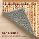 Cozy Textured Ogee Style Runner(Beige)