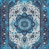 Ultra Soft Area Rug, Non Slip, Stain Resistant, Washable Area Rugs for Living Room, Bedroom, Unique Area(Blue)