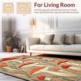 Charming Colorful Mushroom Illustration(Beige)