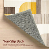 Ultra Soft Area Rug, Non Slip, Stain Resistant, Washable Area Rugs for Living Room, Bedroom, Modern Minimalist Area Elegant Indoor Throw(Gray)
