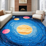 Celestial Cartoon Cosmos Motif(Blue)