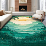 Colorful Gradient Artful Mosaic(Green)