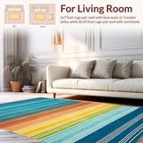 Eclectic Rainbow Geometric Fusion(Blue)