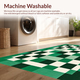 Chic Textured Retro Checker Motif(Green)