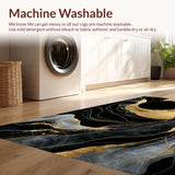 Striking Modernist Gold Highlights(Black)
