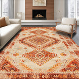 Luxurious Distressed Lattice Arrangement(Beige)