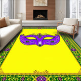 Ultra Soft Area Rug, Non Slip, Stain Resistant, Washable Area Rugs for Living Room, Bedroom, Charming Decorative Holiday Vibrance(Yellow)