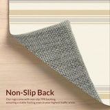 Elegant Cream & Beige Striped Area Modern Lines For Your Home(Beige)